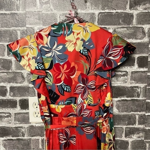 ALEXIS Janna Floral Wrap Dress red - Picture 12 of 14